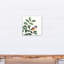 «Watercolor Bird Perché on Leaves», reproduction d'art sur toile tendue-1612335448