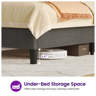 Wrought Studio™ Bed Frame with Headboard, Modern Upholstered Design ...