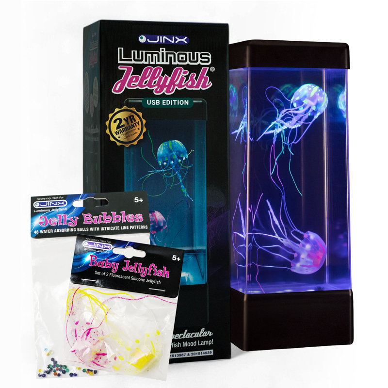Ensemble de lampes JINX Luminous Jellyfish - avec bébé méduse et bulles de méduse