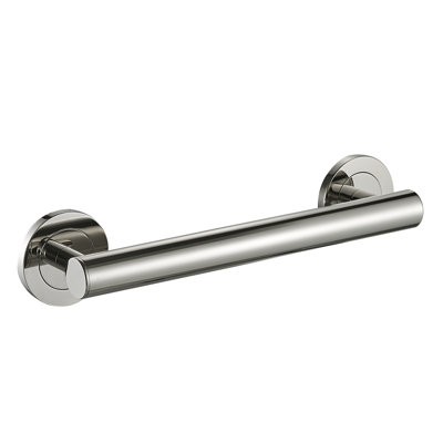 Barre d'appui en laiton conforme à l'ADA Lava - nickel poli 12 po