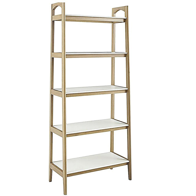 Tablette / bibliothèque, Blanc cassé / naturel