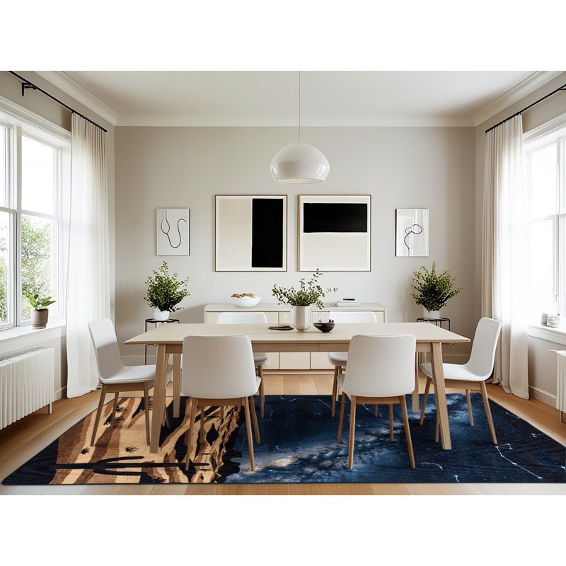 Tapis gris lavable à la machine, Rectangle 7 pi x 10 pi