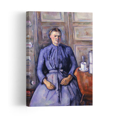 Woman With A Coffee Pot, C.1890-95 Abstract Contemporary Portrait Wall Art Print