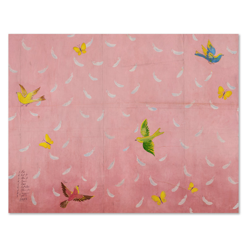 Plumes par Paule Marrot - impression, Sans cadre, H 42 po x l 54 po, Impression sans cadre