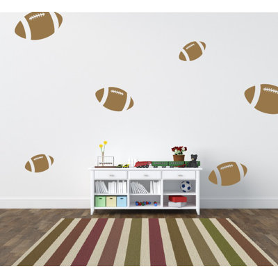 Décalcomanie murale footballs