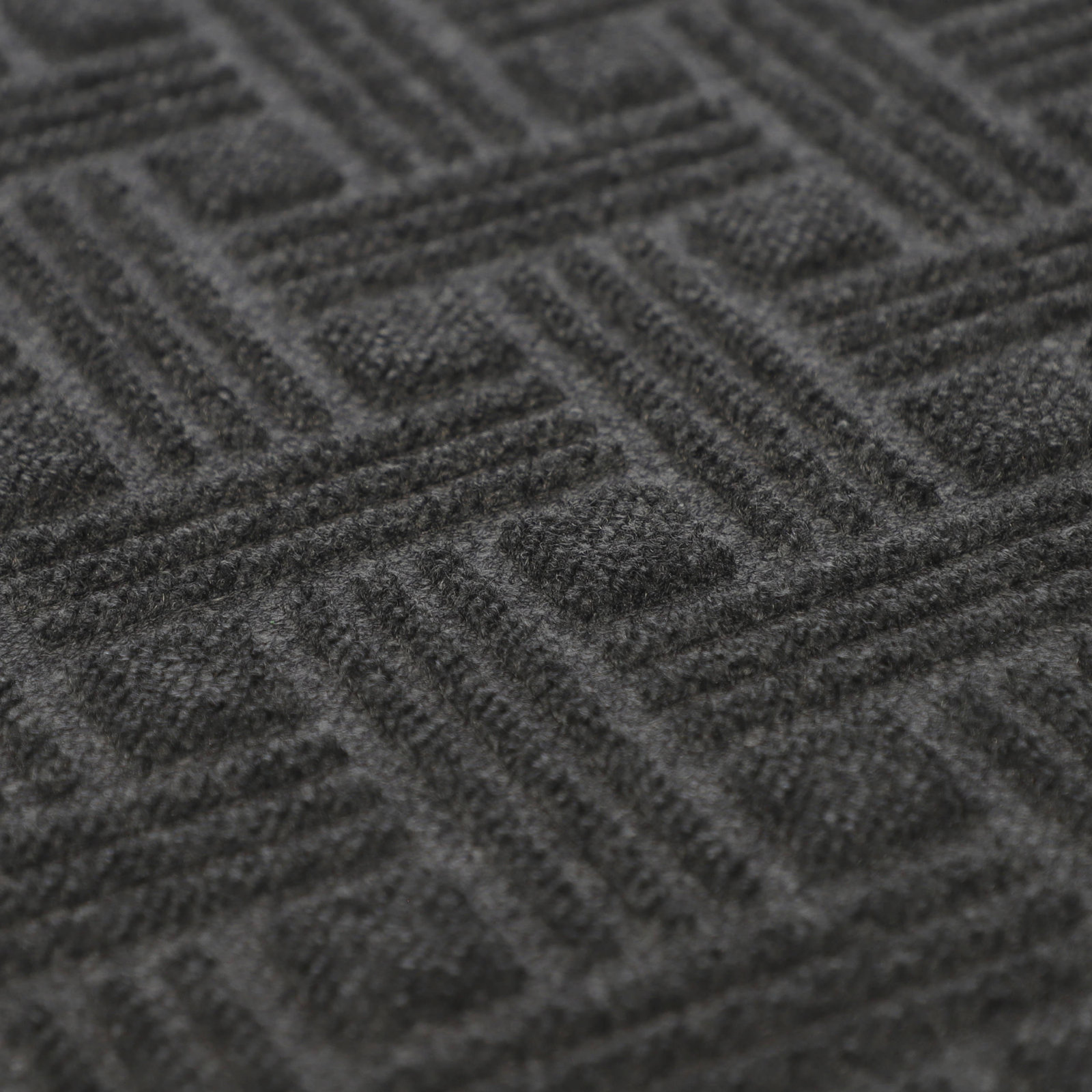 WaterHog Luxe Thatch Non-Slip Doormat, 21.5" W x 35" L, Graphite