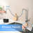 Chrome Kitchen Faucet With 3 Function 360 Sprayer And One-Touch Switching | Gift Idea-122633937