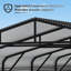 Structure en acier robuste pour auvent, conception moderne spacieuse pour voiture et véhicule récréatif