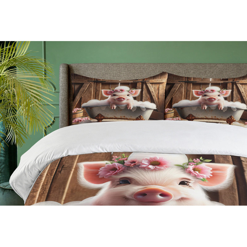 Ensemble de housse de couette en microfibre, Housse de couette très grand + 2 taies décorativ