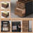 78" Executive Desk With Lockable File Cabinet, L Shaped Office Desk With Power Outlets, Privacy Screen, Walnut-1244578139
