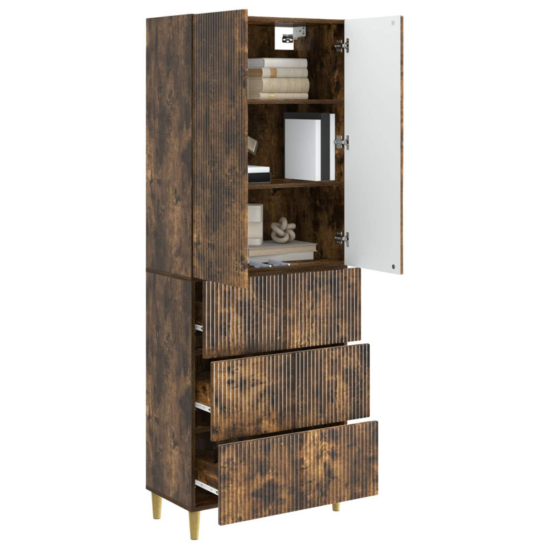 Storage Cabinet, Smoked Oak