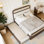 Lit plateforme en bois avec lit gigogne et 2 tiroirs