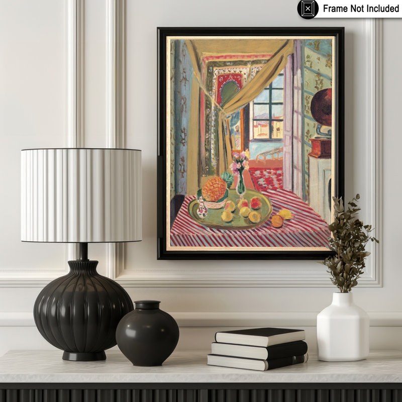 Henri Matisse - Intérieur avec Phonograph No3, Unframed, Poster, 18"H x 24"W
