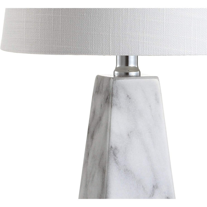 Florentia Resin Table Lamp, White Marble