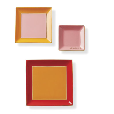 Make It Pop Neutral Black 3-Piece Tray Set