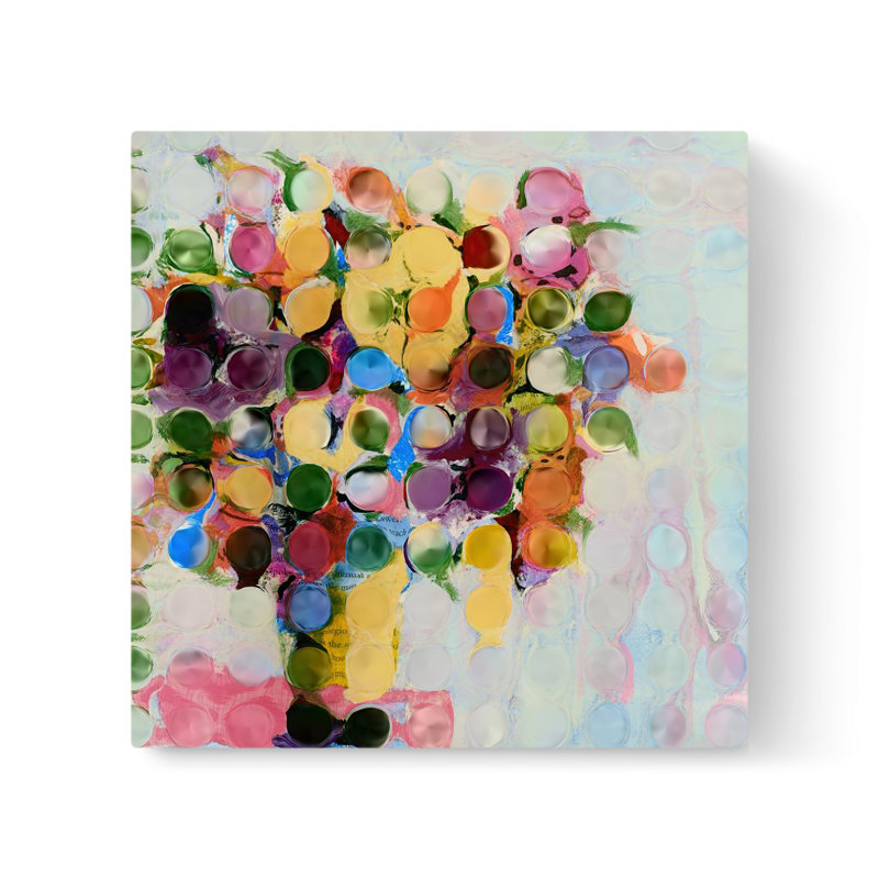 Lollipop Bouquet - peinture sur toile tendue, H 36 po x l 36 po