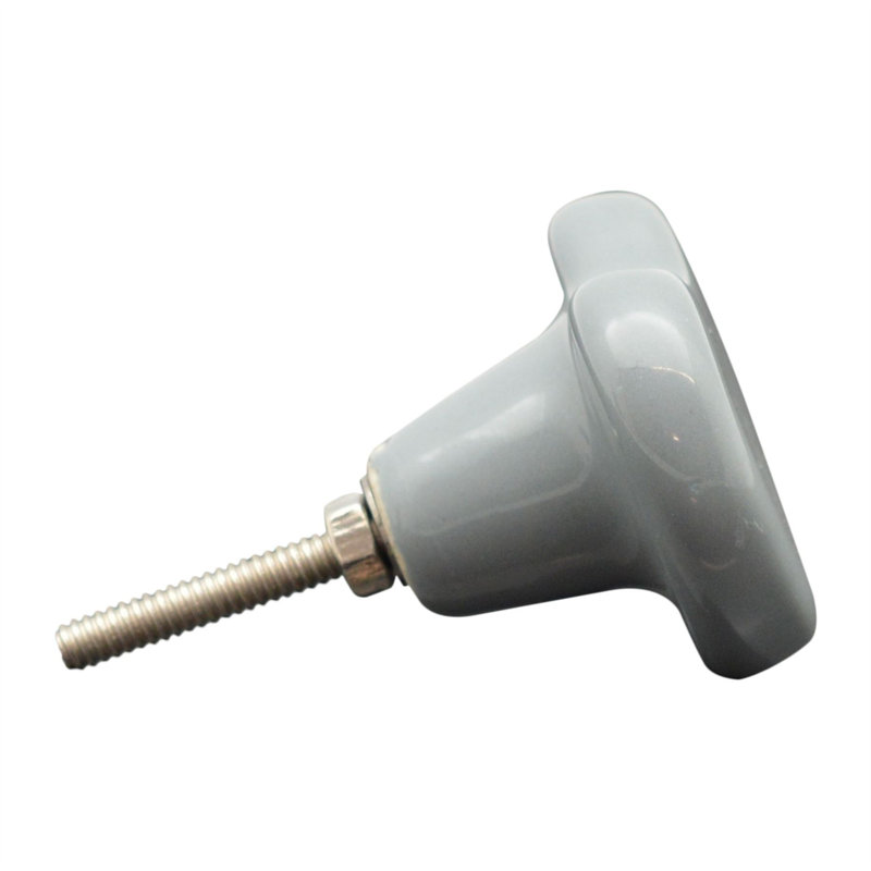 Nicola Spring - Ceramic Cabinet Knobs, Grey
