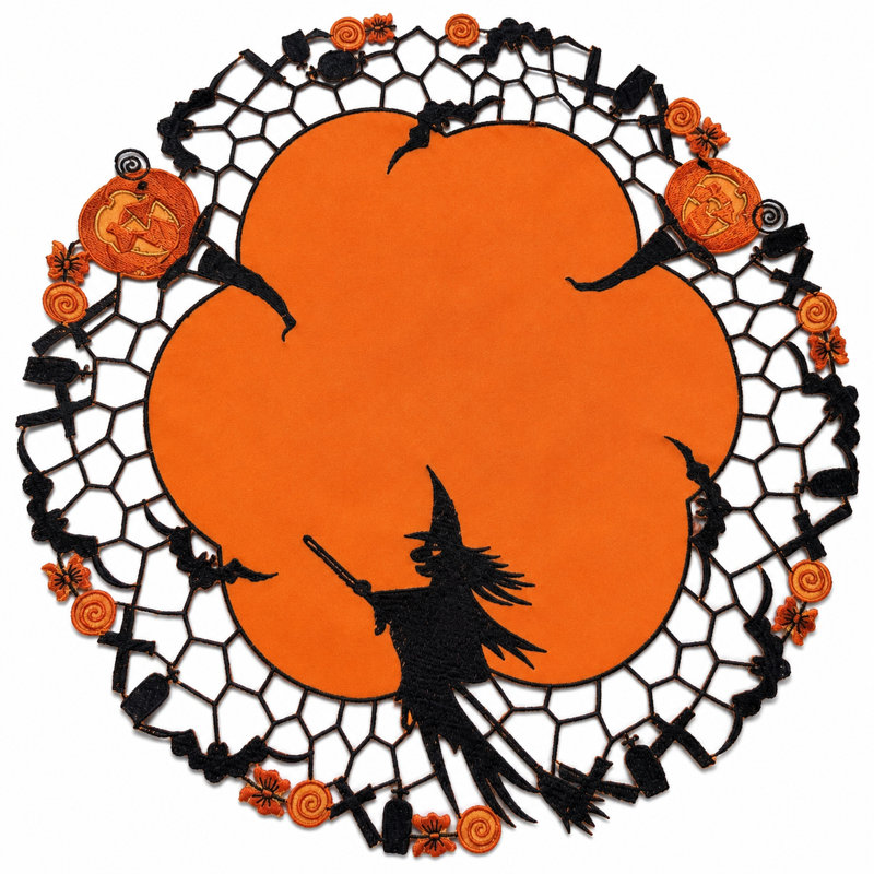 Napperon Witch, L 16" x l 16"
