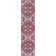 Aailiyah Ornate Large Medallion Machine-Washable Red/Navy Rug
