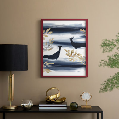 «Christmas Holiday Art CCLV III», reproduction encadrée - bois massif