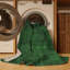 Tapis contemporain vert émeraude 406 lavable à la machine-875947123