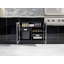Ensemble de 5 armoires d'extérieur en aluminium noir avec bar, barbecue, évier, barbecue au propane liquide 40 po et plateau blanc 32 po Dekton-132210377-132210378