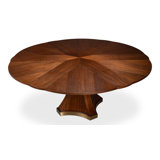 Chelsea Round Walnut Wood Dining Table