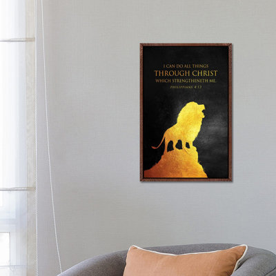 Philippians 4:13 Bible Verse by Adrian Baldovino - Print on Canvas