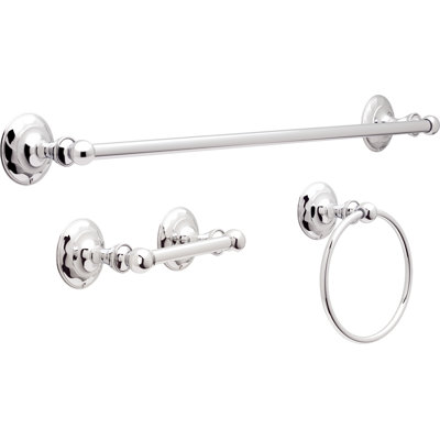 Pirouette 3 - Piece Bathroom Hardware Set