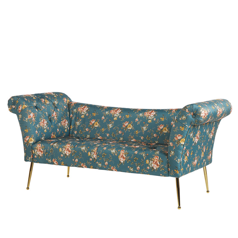 Uriel Velvet Chaise Lounge