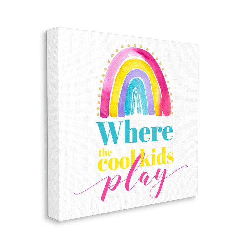 Isabelle & Max™ Cool Kids Play Phrase Canvas Wall Art Design By Enya Todd, H 36 po x l 36 po x P 1,5 po