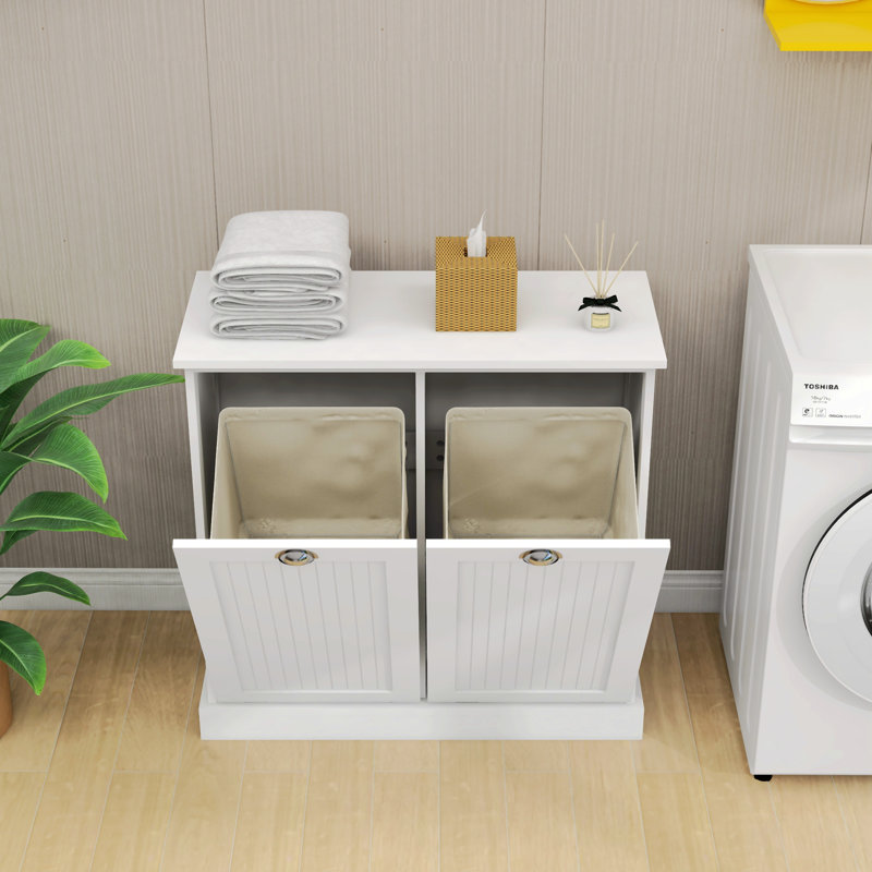 Armoire décorative Theddy, Blanc