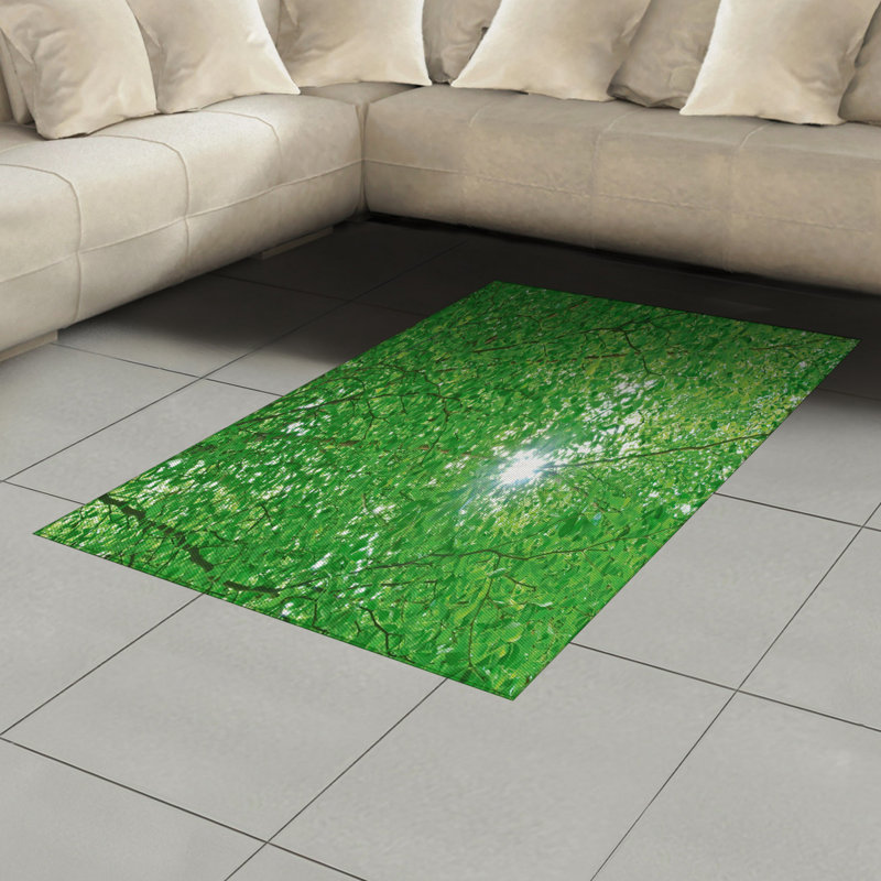 Nature High Density Long Fiber Poly Threads Decorative Area Rug Carpet, Rectangle 4' x 5'8"
