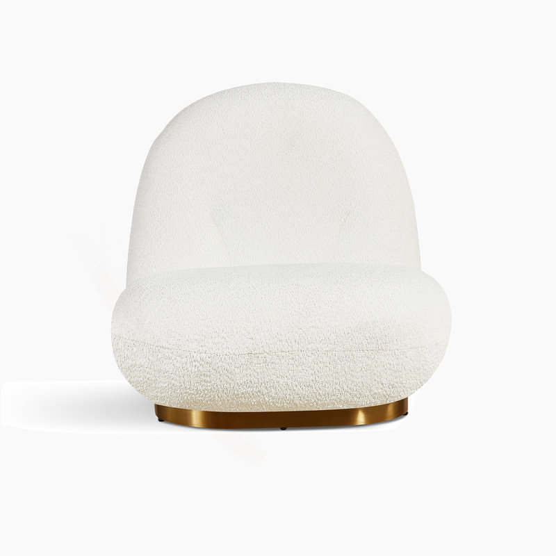 Méridienne Leif White Plush Glam