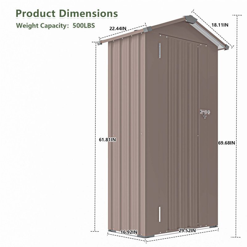 Campcraft High quality galvanized iron sheet, waterproof design, reasonable internal space planning, equipped with a solid lock system