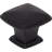 1-3/16" Overall Length Matte Black Square Milan 1 Cabinet Knob
