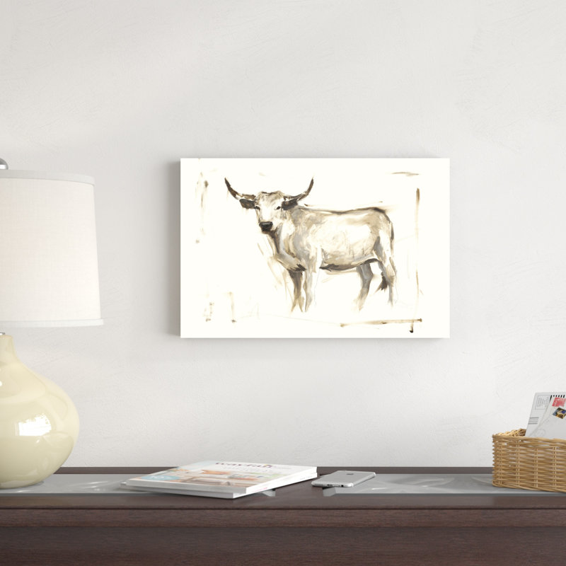 Bétail blanc II, H 12 po x l 18 po x P 1,25 po