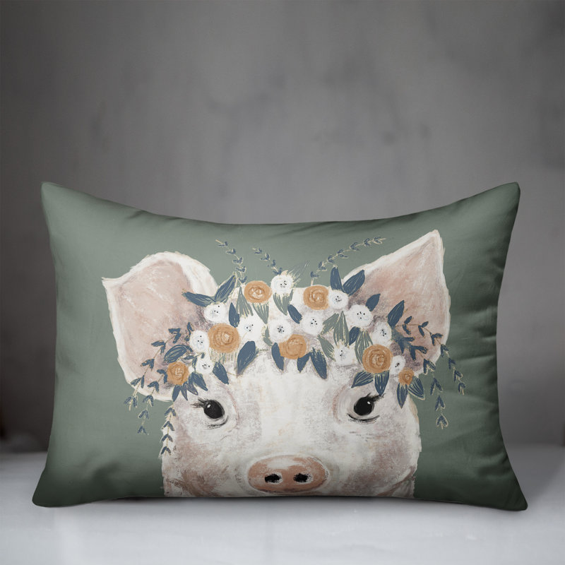 Housse de coussin rectangulaire en polyester 