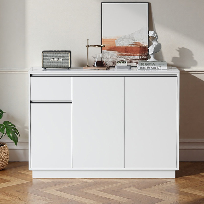 Luxury fashion large capacity storage shoe cabinet, Ivory, 39.37'' H x 55.12'' W x 14.17'' D