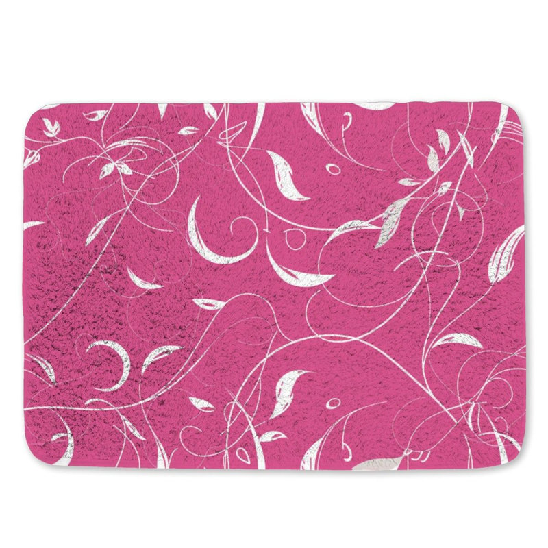 Darrain Microfiber / Microsuede Non-Slip Bath Mat, 21" W x 34" L