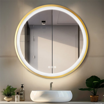 Cheli Aluminium Round Mirror