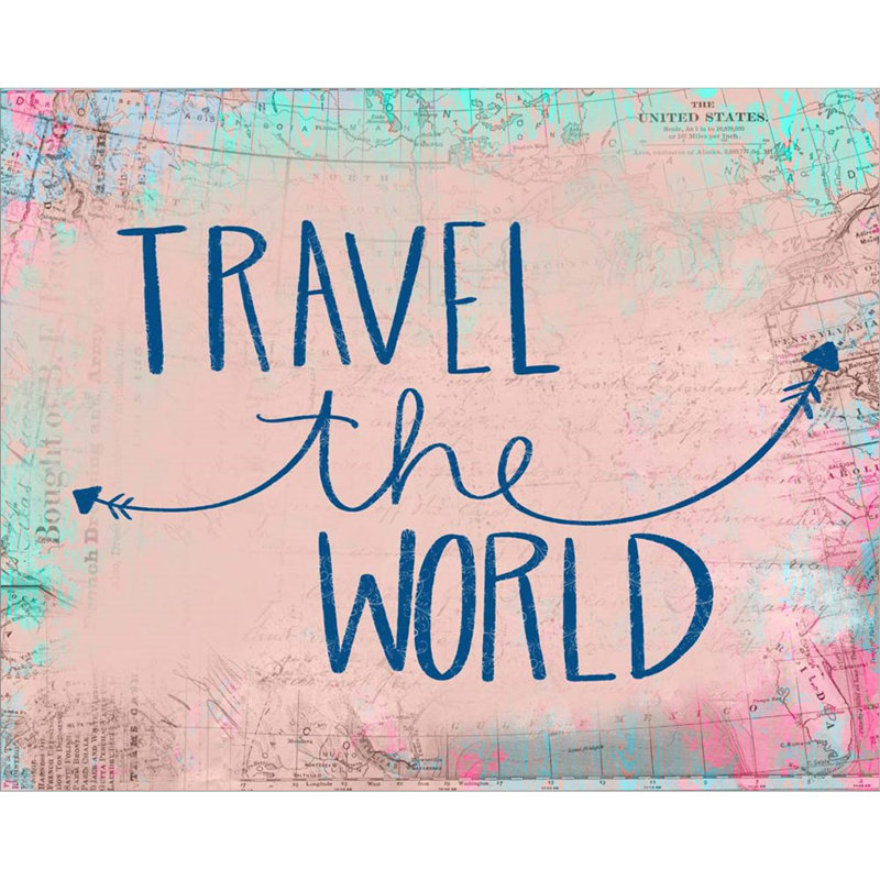 «Travel The World» par Katie Doucette, art mural sur toile