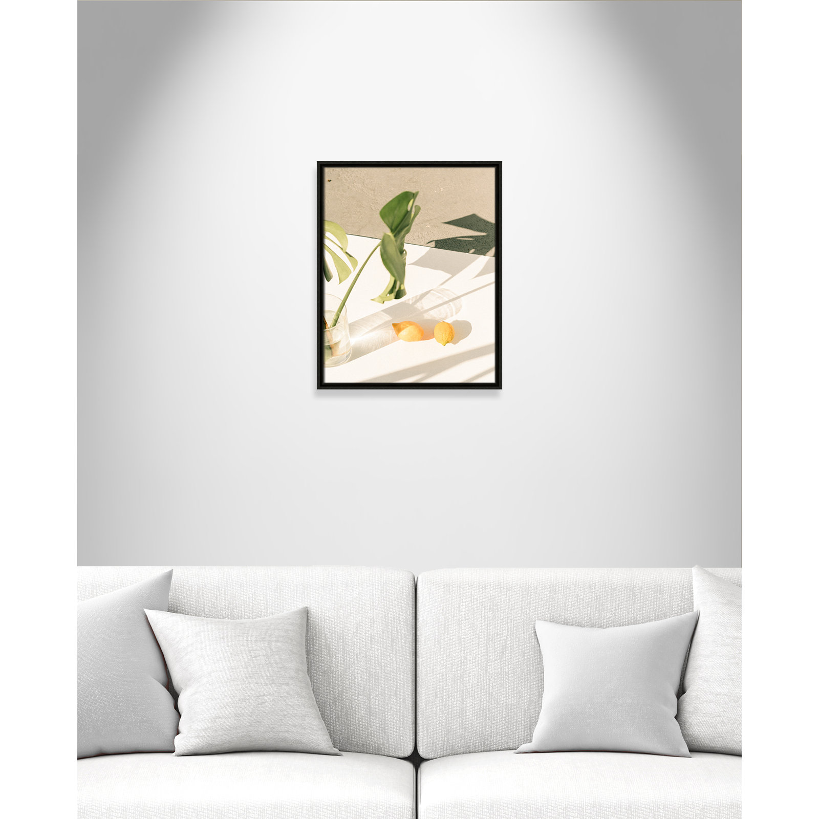 Citrus and Palms Print, Espresso Framed, 21.5'' H x 17.5'' W x 2'' D