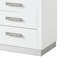 Table de chevet Vannida en blanc laiteux