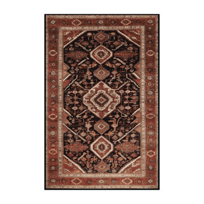 Tapis brun lavable à la machine