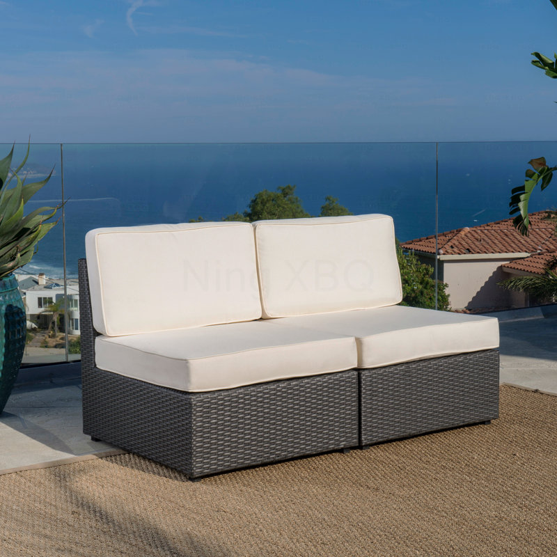 Patio Armless Chair, White