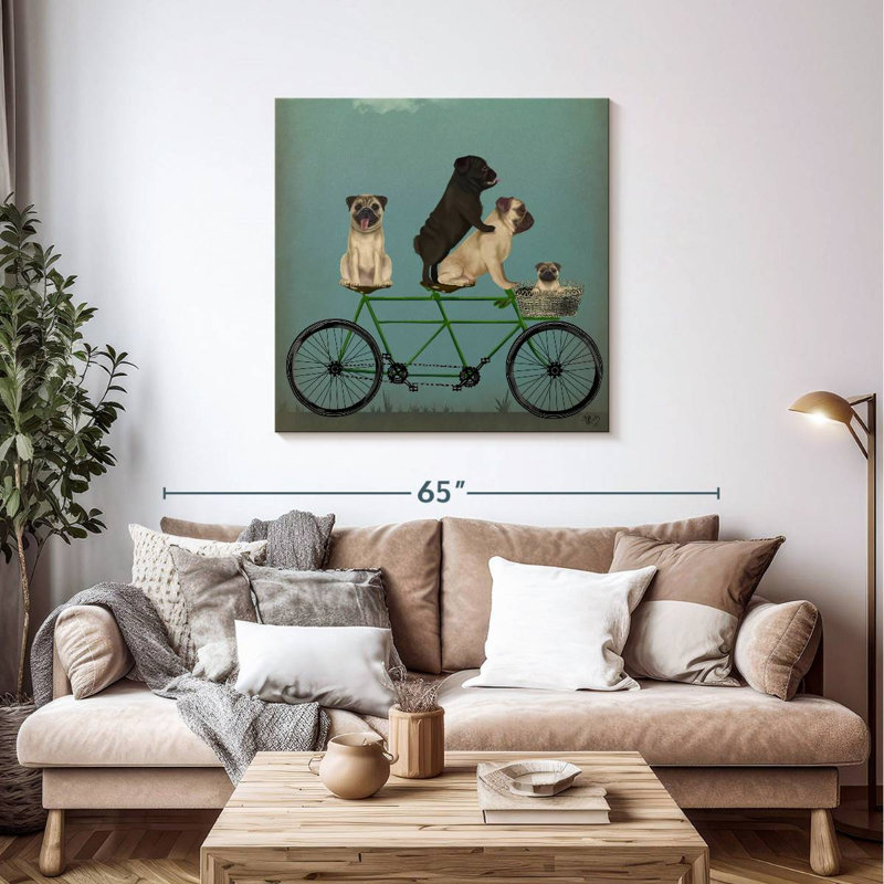 Brampt Pug Tandem, 39" H x 39" W