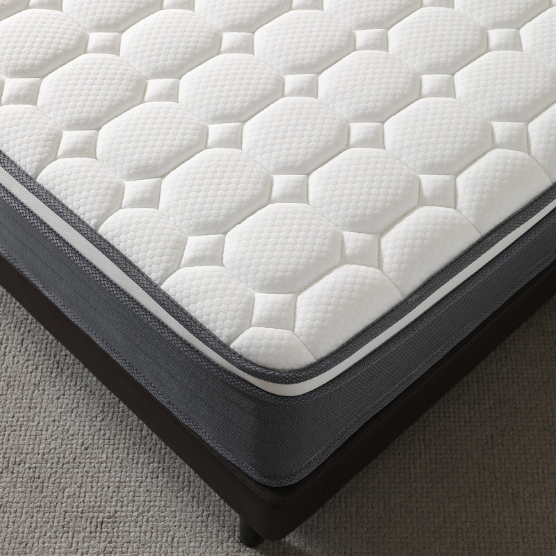 12" Twin Size Medium Firm Feel Spring Memory Foam  Mattress, Twin