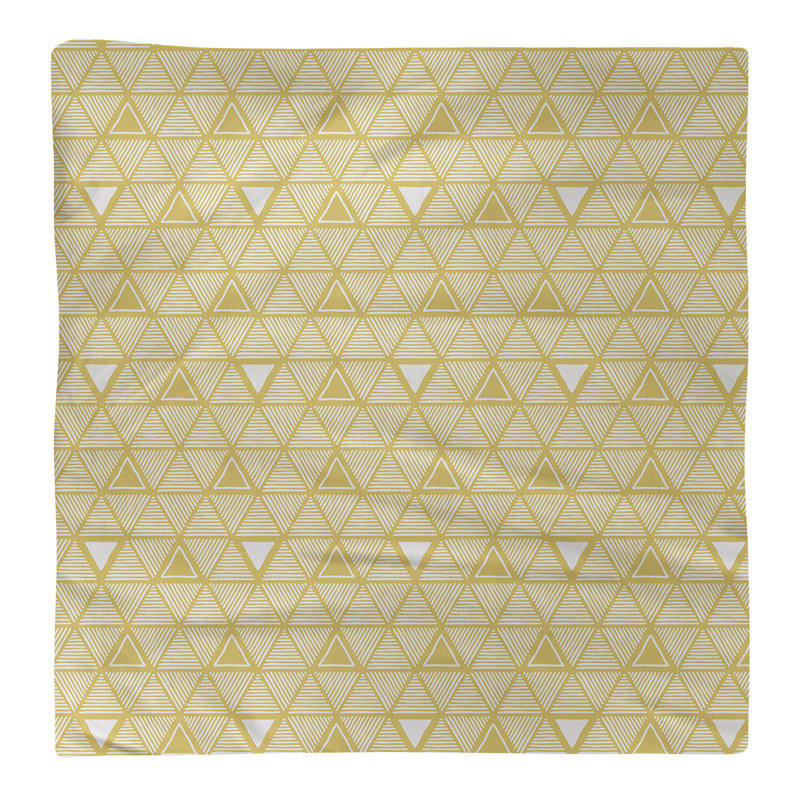Jordao Cotton Abstract Square Napkin, 0.1" H x 22" W x 22" D, Light Yellow