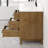 Burtch 36"W X 22"D Oak Bathroom Vanity With White Arabescato Engineered Stone Countertop And Undermount Ceramic Sink